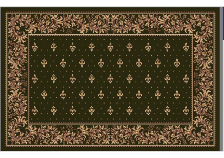 Covoare Antialergice - Covor Bisericesc Verde 150x230 cm cu Vultur si Bordura Aurie pentru Altar