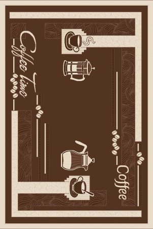 Covoare Dreptunghiulare - Covor Natura 952 Maro 120x170 cm, Design Coffee Time