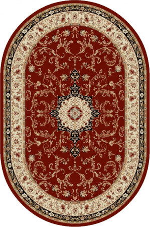 Covoare Antialergice - Covor Lotos 523 Rosu Oval 300x400 cm Living