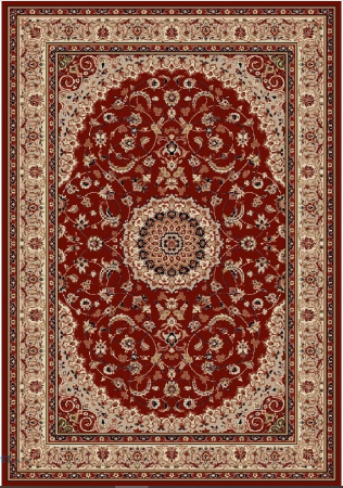 Covoare Pardoseala Incalzita - Covor Lotos 545/200 Rosu 60x110 cm Trandafiri Aubusson