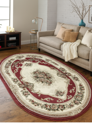 COVOARE - Covor Lotos 574 Rosu 200x300 cm Medalioane Florale Living