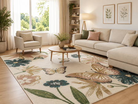 Multicolor - covor Dream Fluturi 18066, multicolor, 120x170 cm, antialergic
