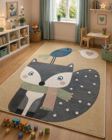 Covoare Copii - Covor camera copii Dream Vulpita 18033, 120x170 cm, antialergic