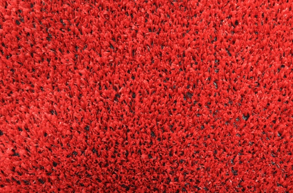 Gazon 7 mm - Covor gazon artificial rosu 100x300 cm pentru curte