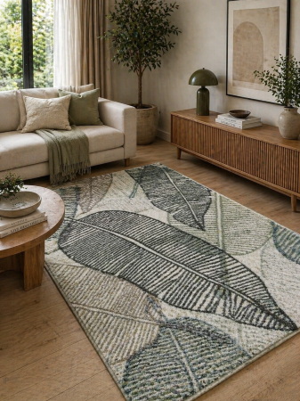 Covoare sub 500 lei - Covor Living Dream Frunze 18101 Multicolor 120x170 cm