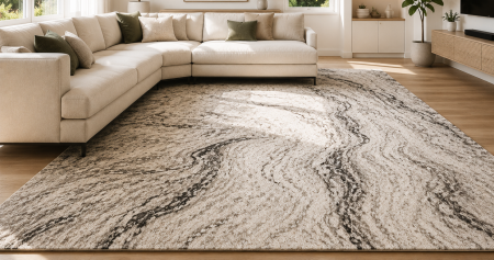 Covoare Living - covor Elma El007/106, gri/bej, 80x150 cm, antialergic
