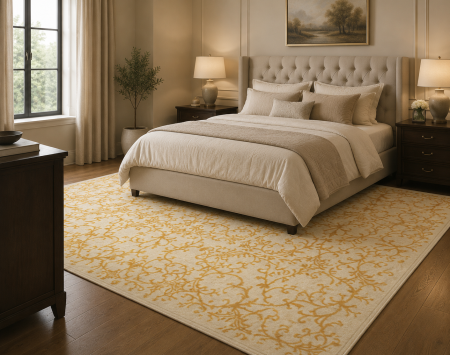 Auriu & Galben - covor Iris 28027/111, auriu, 60 x 110 cm, antialergic