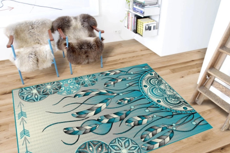 COVOARE - Covor Living Kolibri Pene 120x170 cm Turcoaz Elegant