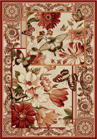 Covoare Pardoseala Incalzita - Covor Living Lotos 15004 Rosu 120x170 cm Geometric