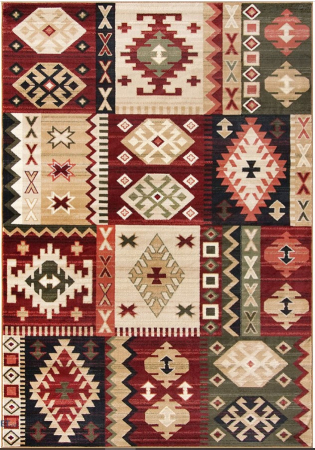Traditionale & Etnice - covor Lotos 15081/230, rosu, 80x150 cm, antialergic