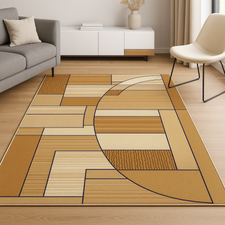 Covoare Dreptunghiulare - Covor Lotos 538 Crem/Maro 80x150 cm pentru Living