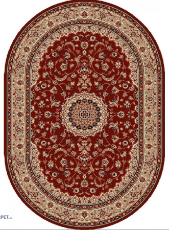Covoare Polipropilena - Covor Oval Lotos 545/200 Rosu 200x300 cm