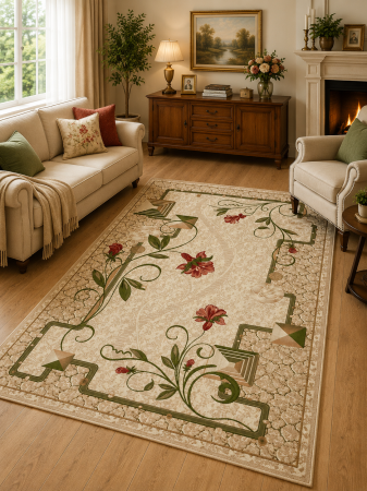 COVOARE - covor Lotos Floral 587/116, 60x110 cm, antialergic