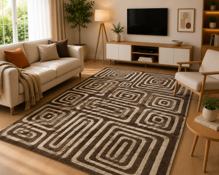 DUPA CULOARE - covor Sofia 41012-1202, maro, 120 x 170 cm, antialergic