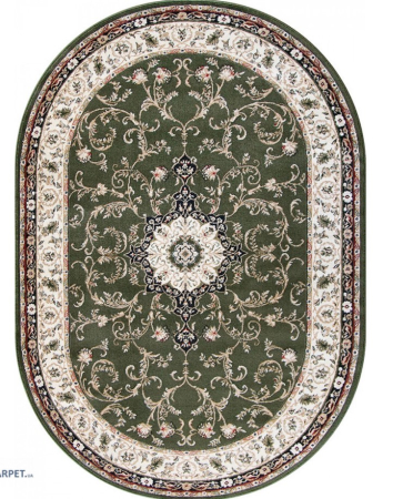 Covoare Ovale - covor Lotos 523, verde, 50x80 cm, antialergic