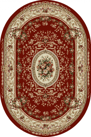 DUPA MATERIAL - Covor Lotos 568 Rosu 80x150 cm Medalion Oriental