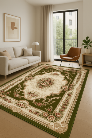 Covoare clasice - Covor Lotos 574/310 Verde 50x80