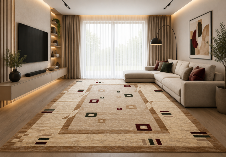 Covoare Dreptunghiulare - covor Lotos 579/110, crem, 150x230 cm, antialergic