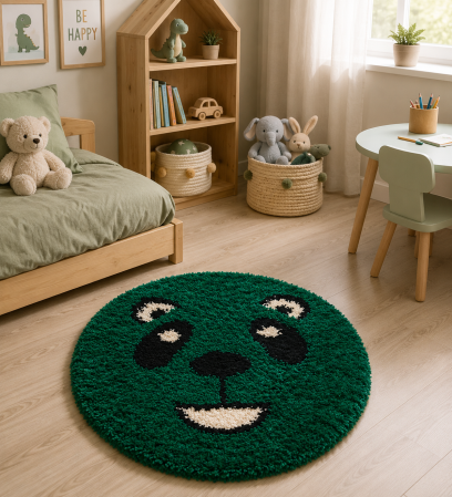 Verde - covor Fantasy Smile 12091/6236, verde, 67x67 cm, antialergic