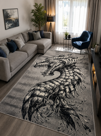 Covoare Copii - covor Kolibri Dragon 11611, gri, 120x170 cm, antialergic