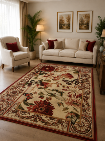 Rosu & Grena - covor Lotos 15004/120, rosu, 120x170 cm, antialergic