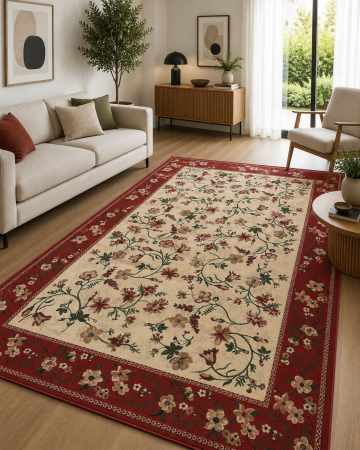 Covoare sub 100 lei - covor Lotos 15075/150, crem, 160 x 230 cm, antialergic