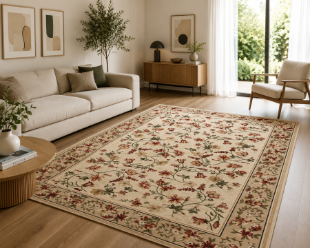 OFERTE PRET - covor Lotos 15075/100, crem, 50x80 cm, antialergic