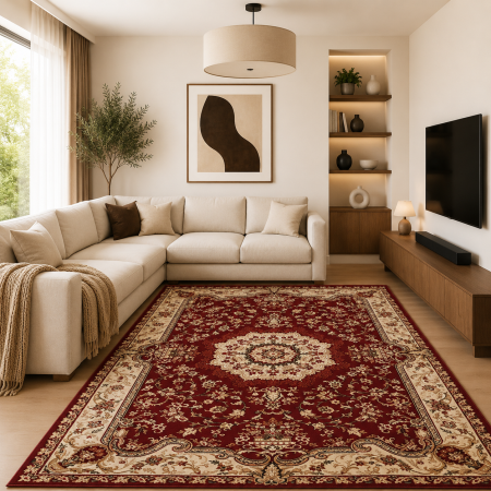 Covoare Clasice - covor Lotos 1520/210, rosu, 60x110 cm, antialergic