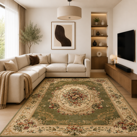Covoare Clasice - covor Lotos 1557/310, verde, 60x110 cm, antialergic