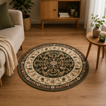 Covoare Clasice - covor Lotos 523/310, verde, 80x80 cm, antialergic