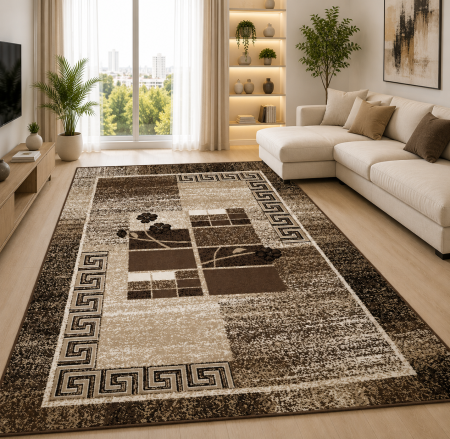 Covoare Living - covor Luna 1815/12, maro, 50x80 cm, antialergic