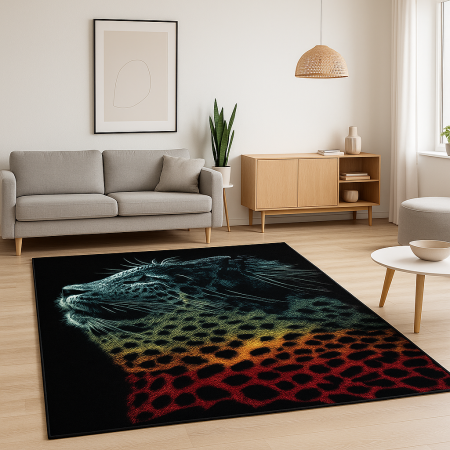 Covoare Copii - covor Kolibri Black Leopard 11016/180, 80x150 cm, antialergic