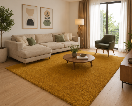Covoare Dreptunghiulare - covor Mustar 71301/800, mustar, 60 x 115 cm