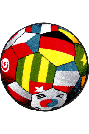 Covoare sub 150 lei - covoras Kolibri Uefa11110-180, multicolor, 67x67 cm, antialergic