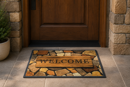 Covoare sub 200 lei - covoras Patio Home 670/008, maro, 40 x 60 cm, antialergic