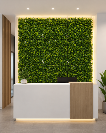 PANOURI DECORATIVE - Panou Decorativ Verde Artificial A019 50x50 cm ,Curte, Terasa, Balcon