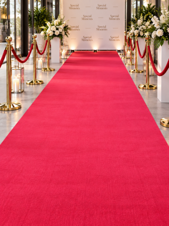 Mocheta - Mocheta Evenimente Velour, Marime 200 x 200 cm, Rosu, Poliester 100%, Inaltime Fir 3 mm, 715 gr/mp