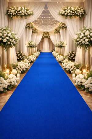 DUPA CARACTERISTICI - Mocheta Plat Bleu 4849 200x200 cm Albastru pentru living