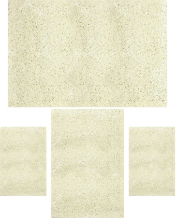 Covoare Living - covor Set 4 Covoare Fantasy 12500-10, alb, antialergic