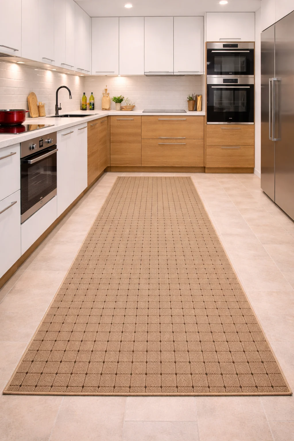 Traverse 80 cm - traversa Stanford Beige/Brown, 80 x 200 cm, antialergic