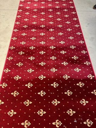 Traverse Bisericesti - Traversa bisericeasca Lotos 15066/210 Motive Ornamentale, rosu, 100 x 200 cm, antialergic