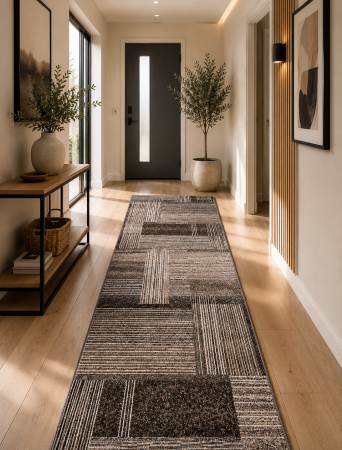 Traverse Moderne - traversa Kolibri Gri/Marodiverse Dimensiunea, gri/maro, 60 x 200 cm, antialergic