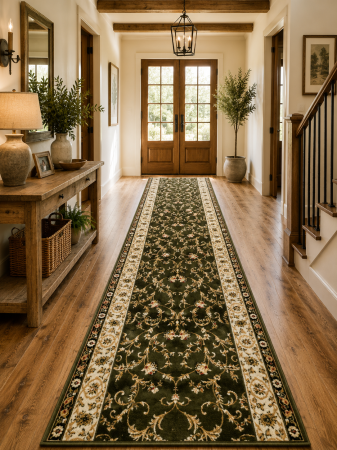Traverse 150 cm - traversa Lotos, verde, 150 x 200 cm, antialergic