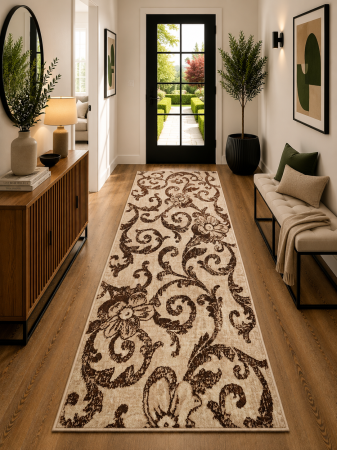 Traverse 60 cm - traversa Cappuccino 16003, gri, 60 x 200 cm, antialergic