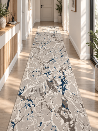 Traverse Hol - Traversa Model Frida 12259, Latime 80 cm, Gri, Polipropilena, Fir 4 mm, Living, Dormitor, Hol, Coridor