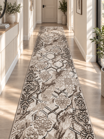 Traverse Hol - Traversa Model Frida 12310, Latime 60 cm, Gri, Polipropilena, Fir 4 mm, Living, Dormitor, Hol, Coridor