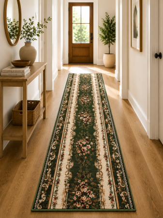 Traverse Hol - traversa Lotos Colectia Lotos, verde, 100 x 200 cm, antialergic