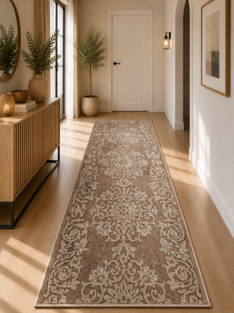 Traverse Moderne - traversa Mira 24016/132, maro, 80 x 200 cm, antialergic
