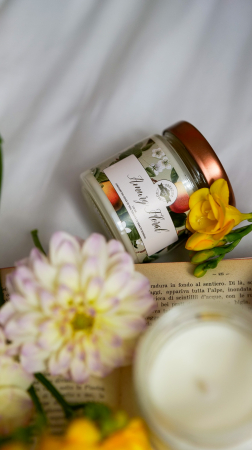 Lumânări în borcane - Amurg Floral