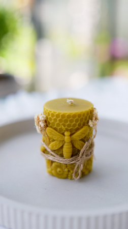 Lumânare handmade din ceară naturală de albine [1]